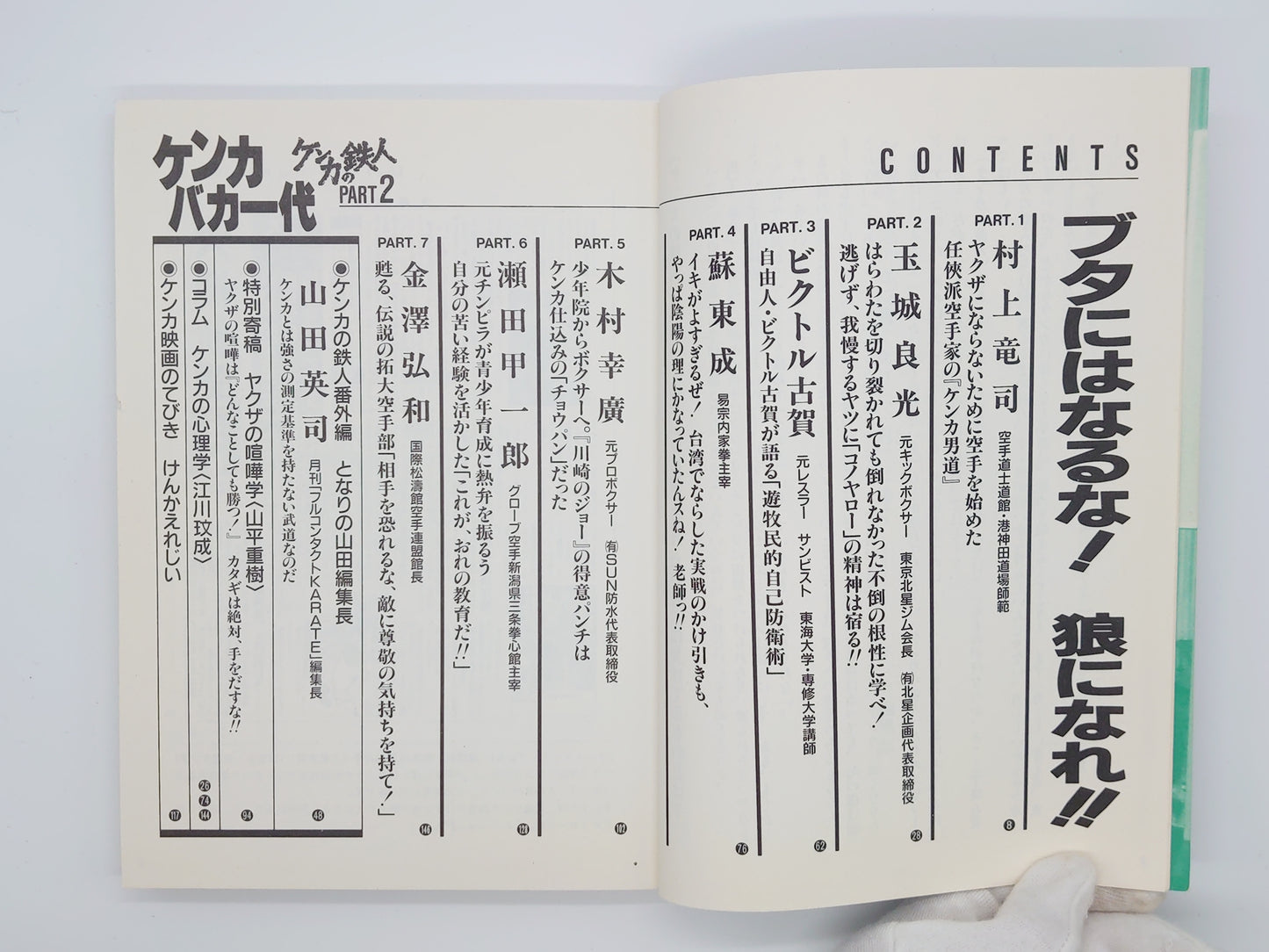 201『格闘王4 ケンカバカ一代 ケンカの鉄人PART2』 フルコンタクトKARATE別冊/福昌堂