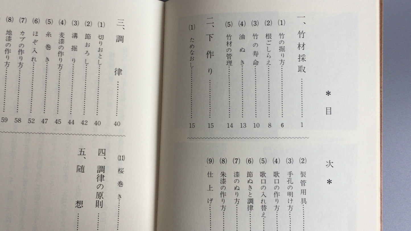 301 《尺八的制作方法》 小山峰穗 / 越后名庵流保护协会