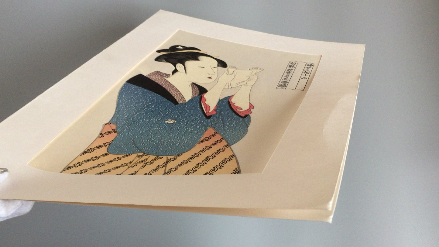 301『婦女人相十品』喜多川歌麿/複製浮世絵