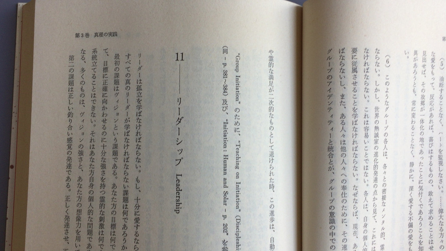 301『トランスヒマラヤ密教入門 真理の実践』アリス・A・ベイリー著/たま出版