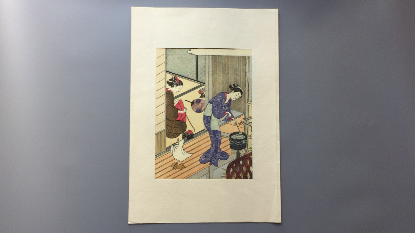 301 《榻榻米八景：手巾的归来》，铃木春信／再现浮世绘