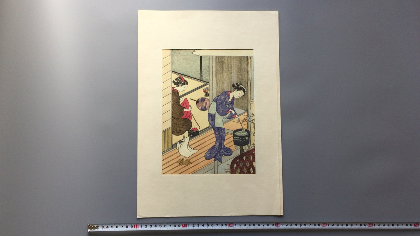 301 《榻榻米八景：手巾的归来》，铃木春信／再现浮世绘