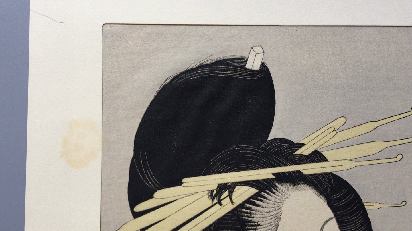 301『青楼七小町 扇屋内滝川』喜多川歌麿/複製浮世絵